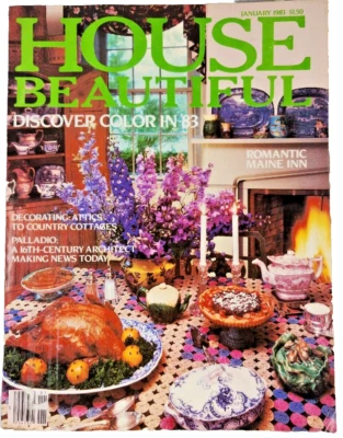 HOUSE BEAUTIFUL MAGAZINE VTG DECOR - Image 1 of 4