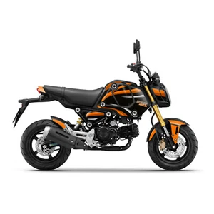 Orange Wavey Vinyl Graphics Wrap Stickers For Honda GROM MSX125 21 22 23 - Picture 1 of 4