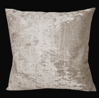 Mv02a Pale Tan Diamond-Crushed Velvet Cushion Cover/Pillow Case *Custom Size* - Image 1 of 4