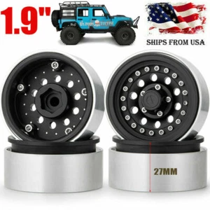 1.9" Metal Beadlock Wheel Rim for 1/10 RC Axial SCX10 CC01 RC4WD TRX-4 90046 - Picture 1 of 12