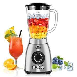 Standmixer Universal Mixer Glas Edelstahl Ice Crusher Smoothie Maker Milchshaker - Bild 1 von 17