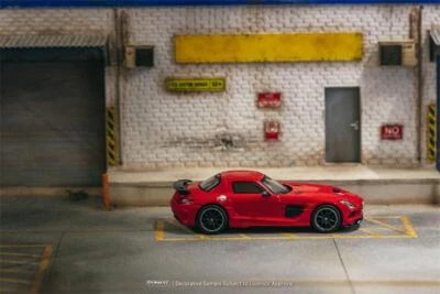 Tarmac Works 1:64 MB SLS Coupe Black Series Red Diecast Model Car - Image 1 of 4