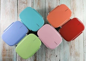 Japanese Double Layer Bento Lunch Box with Fork, Dishwasher & Microwave Safe - Picture 1 of 17