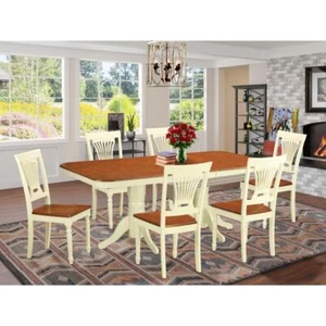 7 PC Dining set-Dining Table and 6 Dining Chairs for Dining - Picture 1 of 4