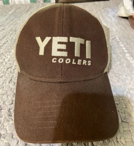 2014 YETI Coolers Snapback Hat Cap Adult Blue Mens Baseball Adjustable Mesh Back - Imagen 1 de 9
