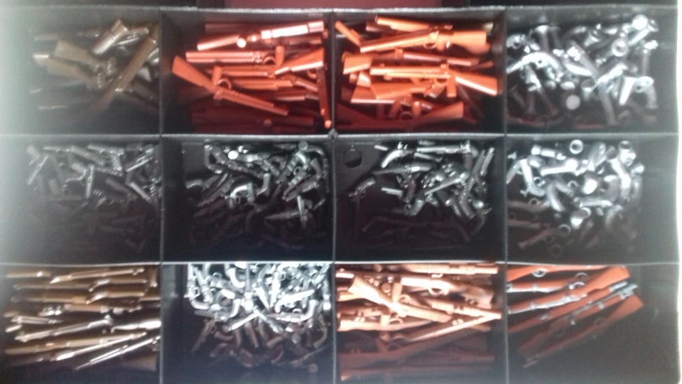 Playmobil Lot 3 Accessoires Arme à Feu Fusil Pistolet Gun  Modèle au Choix - Photo 1/1