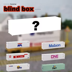 5 Stck. HO Maßstab 1:87 40 Fuß Hi-Cube Kühlcontainer zufällig Frachtbox Blindbox - Bild 1 von 6