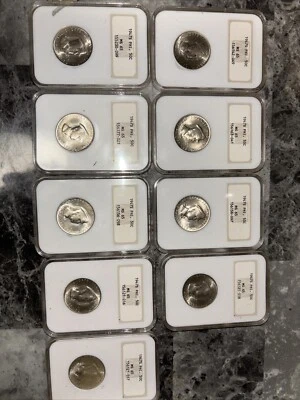 MS65 1947-S Philippines 50c MacArthur Blast-White Gem  - Image 1 of 3