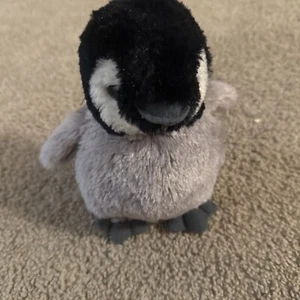 Wild Republic Stofftier Pinguin Plüsch ca. 6 Zoll grau schwarz weiß - Bild 1 von 8