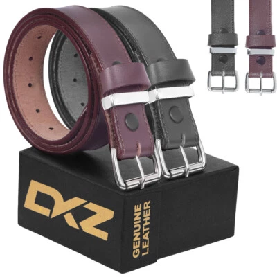 Leather belts 100% genuine leather black brown 30'' to 72'' waist size brand new - Image 1 of 4