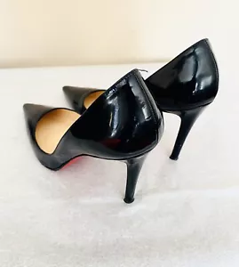 Tacones Christian Louboutin 37.5 Pigalle 100 charol negro - Imagen 1 de 7