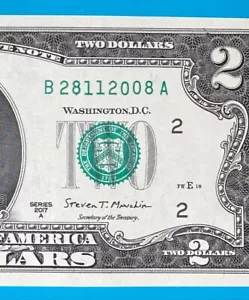 28 November 2008 : B 28112008 A BIRTHDAY Note $2 Two Dollar Bill *Uncirculated* - Picture 1 of 3