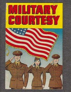 MILITARY COURTESY FM 21-14  - Harvey Comics 1950 - 20 Page Instructional Guide - Picture 1 of 11