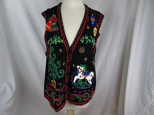 Designers Originals Studio Christmas Women Vest Size 2X - Picture 1 of 12