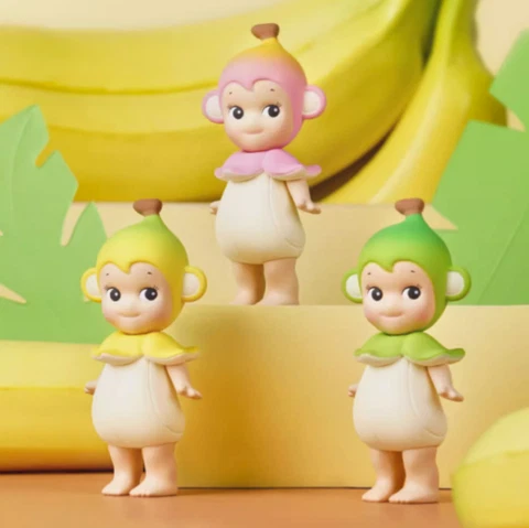 Sonny Angel Banana Monkey Series Ornaments Figure Model Collection Toy Gift Doll Cover