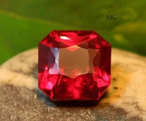 Certified 17.15 Ct Natural BURMA Pigeon Blood Red Ruby Unheated Loose Gemstone - Picture 1 of 7