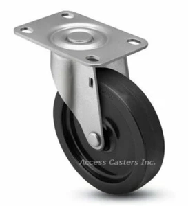 25SPCPS 2-1/2" Swivel Caster, Polyolefin Wheel, 1-3/16" X 2" Top Plate - Picture 1 of 1