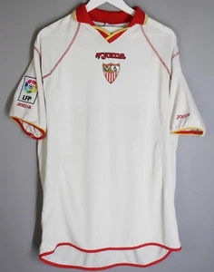 SEVILLA SPAIN 2001 2002 HOME FOOTBALL SHIRT JERSEY CAMSETA VINTAGE JOMA - Picture 1 of 10