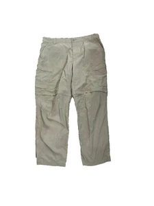 REI Mens Convertible Pants 40 X 30 Relaxed Cargo Dark Khaki Nylon - Picture 1 of 9