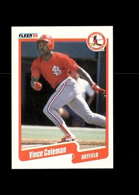 1990 Fleer - #245 Vince Coleman - Image 1 of 2