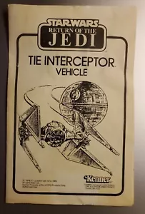 Star Wars Die Rückkehr der Jedi-Ritter Anweisungen Imperial Interceptor 1983 Original - Bild 1 von 3