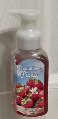 Bath & Body Works Gentle Foaming Hand Soap Strawberry Picnic  NEW SEALED - Image 1 of 2