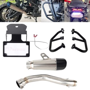 Engine Crash Bar Muffler Exhaust System License Plate Light Fit Pan America 1250 - Picture 1 of 12