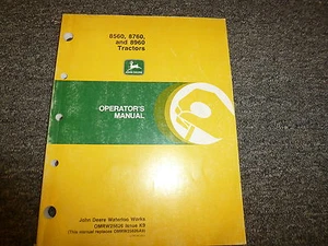 John Deere 8560 8760 8960 4WD Tractor Owner Operator Manual User Guide OMRW25626 - Picture 1 of 1