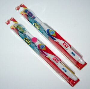 2 New CVS Pharmacy Full Circle Toothbrushes With Tongue Cleaner, Medium, Vintage