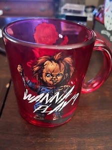 Chucky Wanna Play Glass Coffee Mug - 17.5 oz., New - Picture 1 of 3