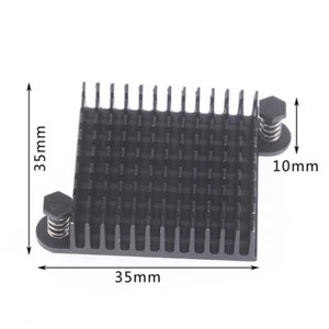 1Pc Aluminum Heatsink 35*35*10MM Cooling Pad South North Bridge Chipset Radia Sh - Picture 1 of 5
