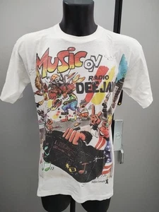 T-shirt Vintage 1999 Radio Deejay Music On - Foto 1 di 8
