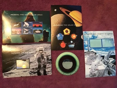 FDC 2000 Space Collection 5 Souvenir Sheets Scott #s 3409-13 - Image 1 of 4