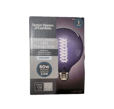 Better Homes & Gardens Oversized Light Bulb LED Vintage Style 60W Daylight G40 - Image 1 of 2