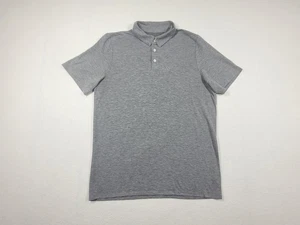 Vuori Knit Twill Polo Shirt Men’s M Gray Performance Preppy Golf Stretch - Bild 1 von 9