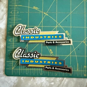 Lot of 2: Classic Industries Parts STICKER / DECAL Car Hotrod Custom Performance - Picture 1 of 2