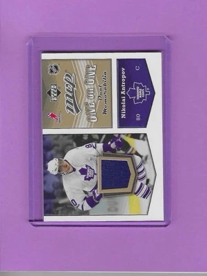 2007-08 Upper Deck MVP - One on One Dual Memorabilia Nik Antropov, Andrei... - Image 1 of 2
