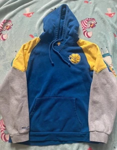 Mitchell & Ness Golden State Warriors Trading Block Hoody Hoodie Sweater Mens - Picture 1 of 3