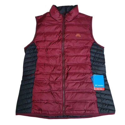 Minnesota Columbia Golden Gophers Women’s Large Reversible Puffer Vest - Image 1 of 4