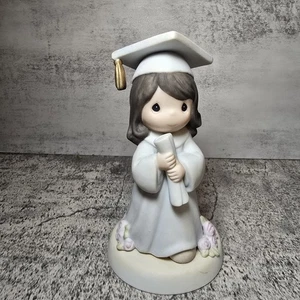 Precious Moments Girl Graduate Brown Hair '96 The Lord Is The Hope Of Our Future - Picture 1 of 8