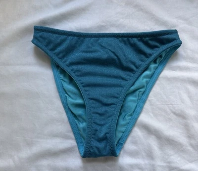 Parte inferior de bikini triángulo para mujer usada turquesa brillante XS Foto 1 de 4