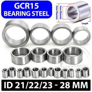Bearing Steel Sleeve Bushing ID 21/22/23 - 28 mm Wear-Resistant Standoff Spacers - Picture 1 of 14