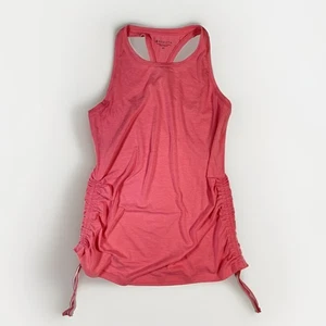 Athleta Encore Racerback Tank Top Style Yoga Size XS Pink Ruched - Picture 1 of 9