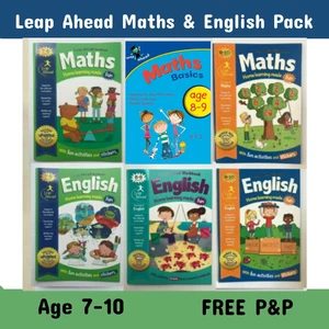 Leap Ahead Learning: 6 Engaging Workbooks for Maths & English KS2 age 7-10 years - Picture 1 of 11