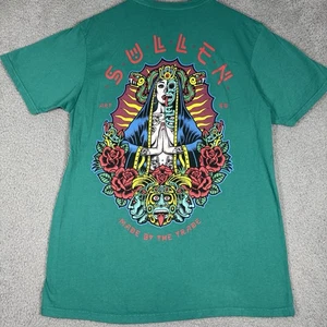 Camiseta Sullen Art Para Hombre Reina Azteca Gráfica Tatuaje Negra Grande - Imagen 1 de 6