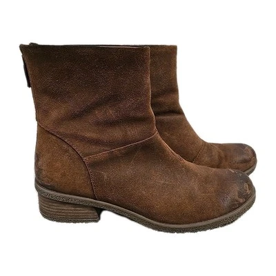 Dansko Brianne Waterproof Suede Leather Boot Brown Zip Women's Size 40 - Image 1 of 4