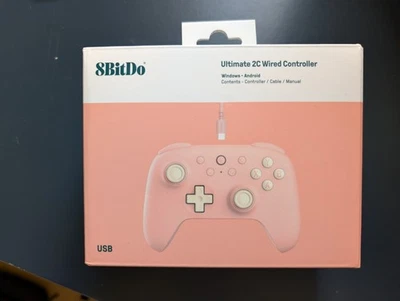 Controlador con cable 8Bitdo Ultimate 2C en melocotón Foto 1 de 3