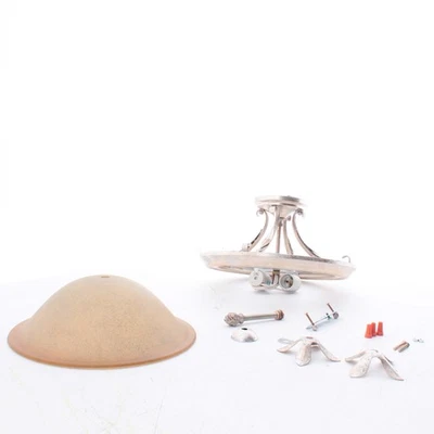 Accesorio de techo interior semi rasante Vaxcel Lighting C0067 Austen 2LT hoja plateada Foto 1 de 4