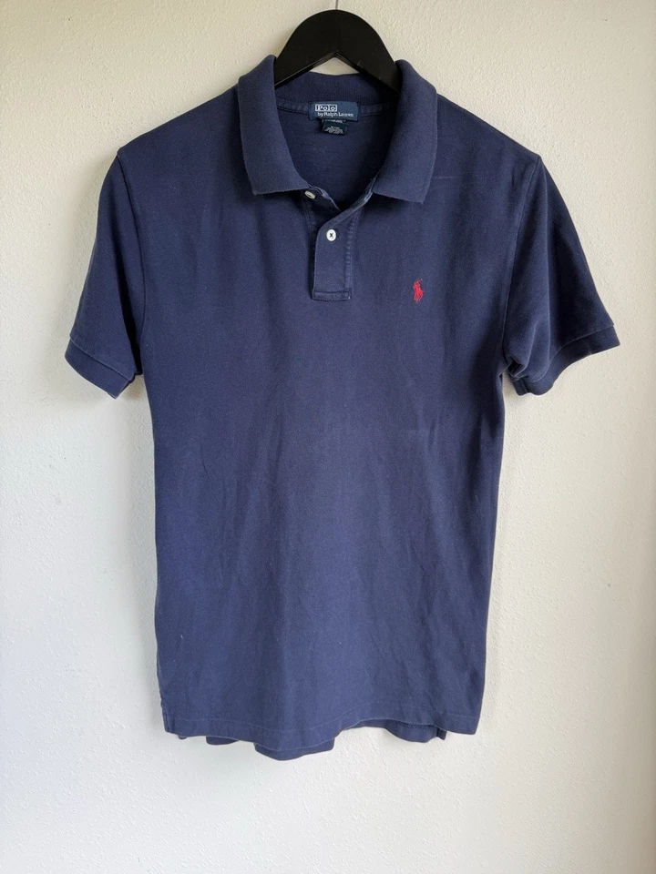 VTG Polo Ralph Lauren Youth XL Polo Shirt Navy Classic Preppy Youth Preppy - Image 1 of 4