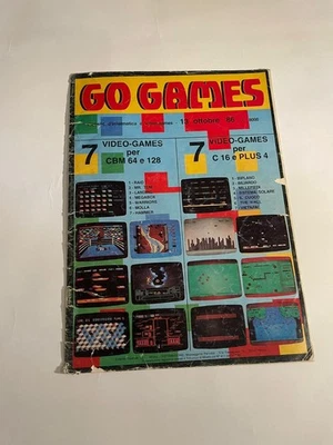 GO GAMES MENSILE INFORMATICA E VIDEO GAMES vintage c16 commodore - Immagine 1 di 3
